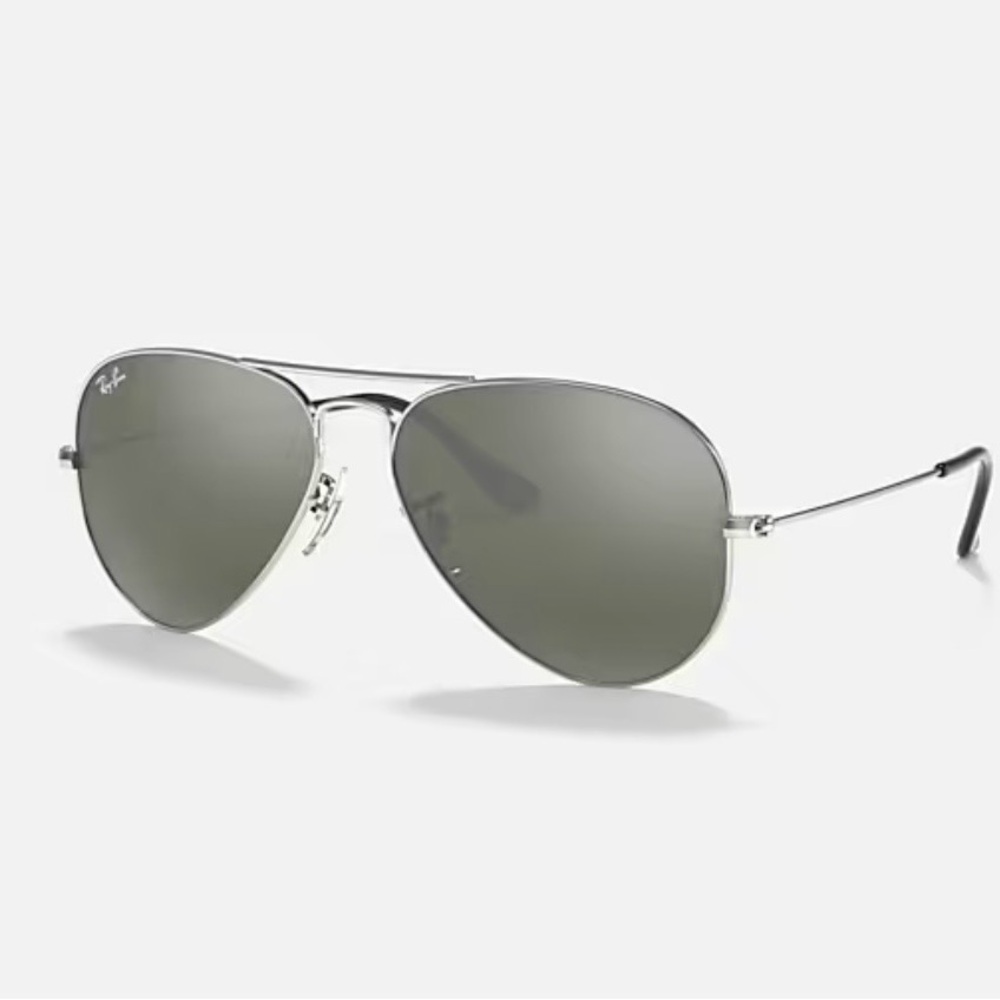 🔥Authentic Ray-Ban Classic Silver Aviator Sunglasses W3275